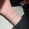Luxury Copper Zircon Square Geometric Bangle Elegant Minimalist Fashion Bracelet For Women view 1