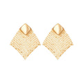 Copper Diamond Sequin Tassel Drop Earrings With Silver Pins, European Style Women's Jewelry view 5