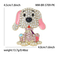 Rhinestone Dog Brooch Pin For Men And Women Coats view 5