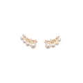 Elegant Geometric Round Faux Pearl Zircon Stud Earrings For Women, Light Luxury Everyday Style view 5
