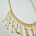 Minimalist Copper Geometric Tassel Choker Necklace Casual Fashion Clavicle Chain view 4