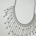 Minimalist Copper Geometric Tassel Choker Necklace Casual Fashion Clavicle Chain view 2