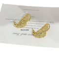 Alloy Teardrop Hollow Rhinestone Stud Earrings French Vintage Elegant Light Luxury Jewelry view 5
