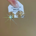Light Luxury Gold Plated Copper Zircon Gourd Stud Earrings With Silver Posts view 4