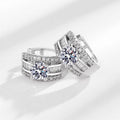 Minimalist Commuter Zircon Hoop Earrings Niche Design Fashion Personality Ear Cuffs view 2
