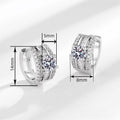 Minimalist Commuter Zircon Hoop Earrings Niche Design Fashion Personality Ear Cuffs view 4