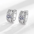 Minimalist Commuter Zircon Hoop Earrings Niche Design Fashion Personality Ear Cuffs view 1