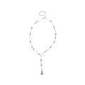French Vintage Teardrop Faux Pearl Earrings And Necklace Jewelry Set For Women Old Money Style view 5