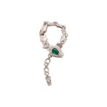 Light Luxury Copper Zircon Snake Ring For Women, Trendy Animal Index Finger Jewelry view 5