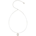 Minimalist Alloy Waterdrop Pendant Sweater Necklace, Old Money Geometric Round Light Luxury Choker view 5