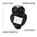 Metal Alloy Enamel Rhinestone Owl Brooch For Women's Clothing Accessories view 4