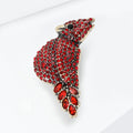 Alloy Rhinestone Enamel Red Bird Brooch For Simple Clothing Accessories view 3
