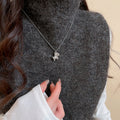 Korean Style Copper Zircon Horse Zodiac Sweater Necklace Light Luxury Minimalist Pendant view 3