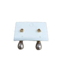French Style Teardrop Faux Pearl Drop Earrings With Silver Pins For Elegant Office Wear view 5