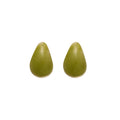 Minimalist Resin Teardrop Stud Earrings With Silver Needle, Versatile Everyday Commuter Jewelry For Women view 5