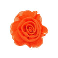 Chiffon Fabric Raffia Flower Stud Earrings With Steel Pins, Light Luxury Beach Vacation Style view 5