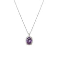 Light Luxury Copper Necklace With Sparkling Zircon Square Pendant Elegant Court Style Collarbone Chain view 5