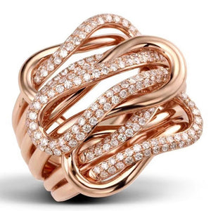 Punk Infinity Symbol Line Ring For Women Mobius Loop Design Fashion Statement Jewelry