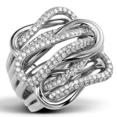 Punk Infinity Symbol Line Ring For Women Mobius Loop Design Fashion Statement Jewelry