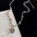 Alloy Rhinestone Heart Cross Sweater Necklace For Women, Sweet Cool Minimalist Light Luxury Style view 2