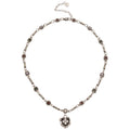 Alloy Rhinestone Heart Cross Sweater Necklace For Women, Sweet Cool Minimalist Light Luxury Style view 5