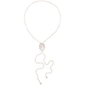 Minimalist Resin Oval Sweater Necklace For Women, Old Money Geometric Light Luxury Pendant view 5