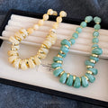 Old Money Style Acrylic Irregular Beaded Geometric Round Collarbone Necklace For Women view 2