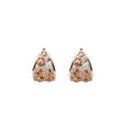 Light Luxury Vintage Copper Teardrop Earrings With Rhinestone Hollow Oval Design view 5