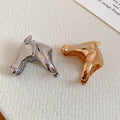 Alloy Rhinestone Smooth Horse Open Ring For Women, European Statement Index Finger Jewelry view 4