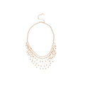 Copper Lace Tassel Necklace Bracelet Jewelry Set, Old Money Fashion Luxury Accessories view 5