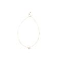 Gold Plated Copper Zircon Enamel English Letter Necklace For Women Light Luxury Clavicle Chain view 5