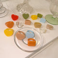 Colorful Dopamine Resin Square Fashion Ring For Women view 1