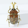 Alloy Rhinestone Unicorn Beetle Brooch Pin For Creative Apparel Decoration view 2