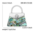 Alloy Abalone Shell Handbag Brooch Pin For Fashion Clothing Accessories view 5