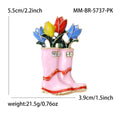 Alloy Tulip Shoe Brooch Creative Floral Lapel Pin For Blazers view 5