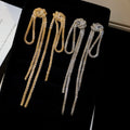 European Style Iron Knot Chain Tassel Drop Earrings Geometric Light Luxury Stud Earrings view 2