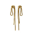 European Style Iron Knot Chain Tassel Drop Earrings Geometric Light Luxury Stud Earrings view 5