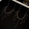 Old Money Style Metal Geometric Tassel Collarbone Necklace For Women view 4