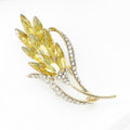 Alloy Rhinestone Wheat Brooch Pin For Fashion Garment Accessories view 3