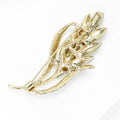 Alloy Rhinestone Wheat Brooch Pin For Fashion Garment Accessories view 4