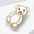 Cute Acrylic Bear Brooch Pin For Unisex Clothing Decoration view 3
