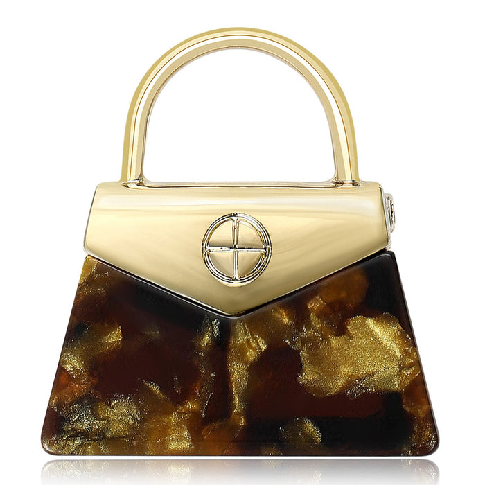 Acrylic Handbag Brooch Creative Fashion Clothing Lapel Pin Accessory