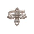 Korean Light Luxury Copper Zircon Hollow Flower Clip-on Earrings For Non-Pierced Ears view 5