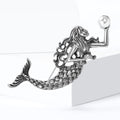 Alloy Vintage Mermaid Brooch Pin For Women's Fashion Apparel view 2