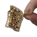 Gold Plated Copper Zircon Rhombus Stud Earrings With Silver Pins French Vintage Style view 5