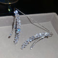 Korean Style Metal Zircon Geometric Bangle For Women Minimalist Luxury Fashion Jewelry view 4