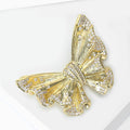 Alloy Zircon Butterfly Brooch Pin For Coats And Suits view 3