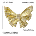 Alloy Zircon Butterfly Brooch Pin For Coats And Suits view 5