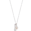Minimalist Metal Oval Comb Pendant Sweater Necklace Light Luxury Geometric Fashion Jewelry view 5