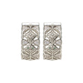 Minimalist Metal Zircon Geometric Round Hoop Earrings Light Luxury European Style Ear Cuffs view 5